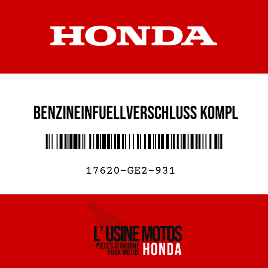 image de 17620-GE2-931 BENZINEINFUELLVERSCHLUSS KOMPL