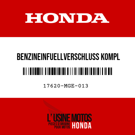 image de 17620-MGE-013 BENZINEINFUELLVERSCHLUSS KOMPL