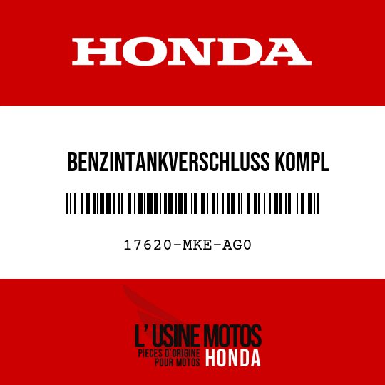 image de 17620-MKE-AG0 BENZINTANKVERSCHLUSS KOMPL