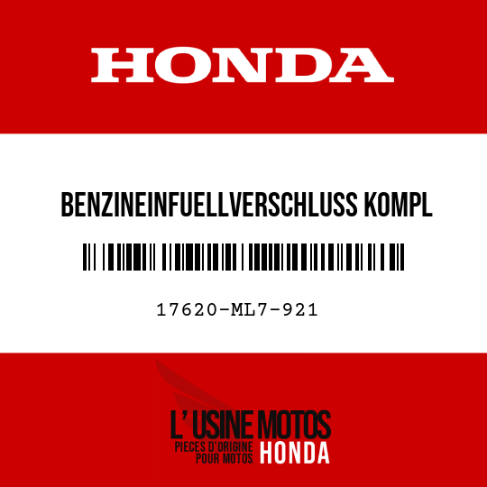 image de 17620-ML7-921 BENZINEINFUELLVERSCHLUSS KOMPL