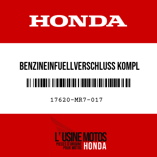 image de 17620-MR7-017 BENZINEINFUELLVERSCHLUSS KOMPL