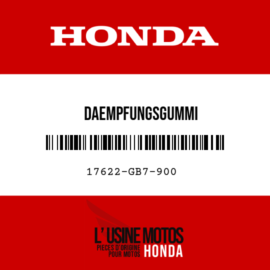 image de 17622-GB7-900 DAEMPFUNGSGUMMI