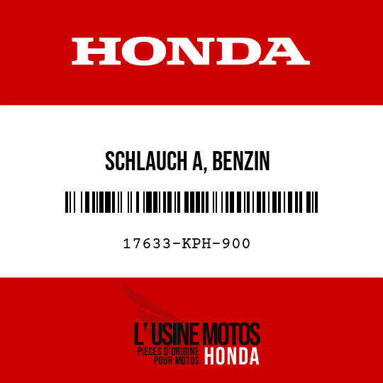image de 17633-KPH-900 SCHLAUCH A, BENZIN