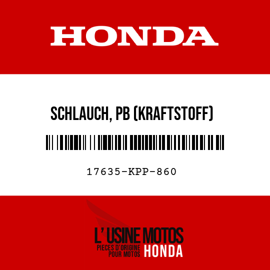 image de 17635-KPP-860 SCHLAUCH, PB (KRAFTSTOFF)