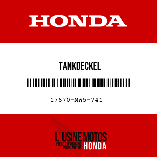 image de 17670-MW5-741 TANKDECKEL