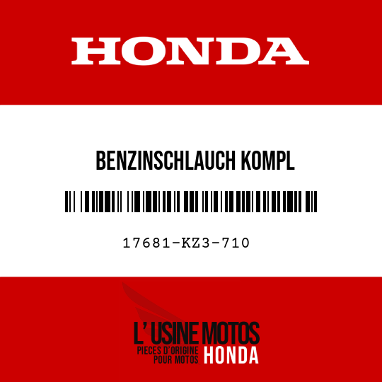 image de 17681-KZ3-710 BENZINSCHLAUCH KOMPL