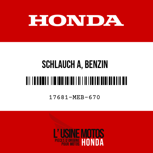 image de 17681-MEB-670 SCHLAUCH A, BENZIN