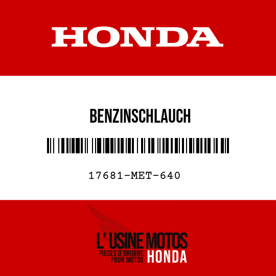 image de 17681-MET-640 BENZINSCHLAUCH