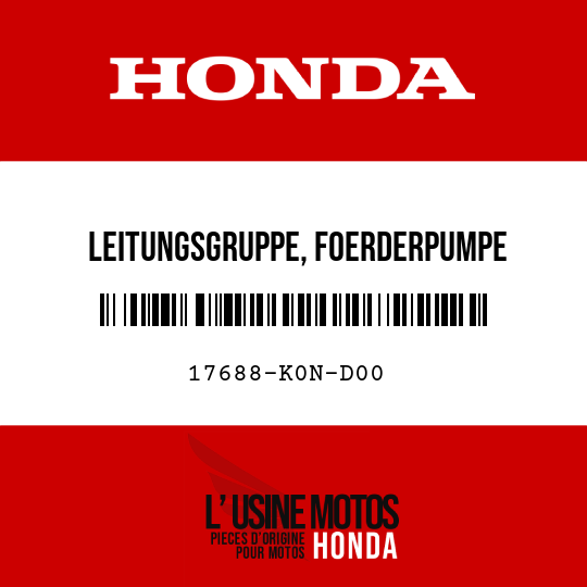 image de 17688-K0N-D00 LEITUNGSGRUPPE, FOERDERPUMPE
