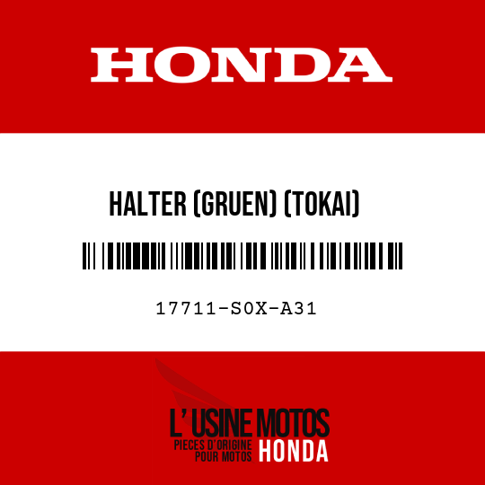 image de 17711-S0X-A31 HALTER (GRUEN) (TOKAI)