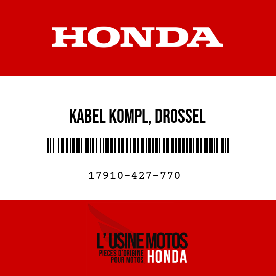 image de 17910-427-770 KABEL KOMPL, DROSSEL