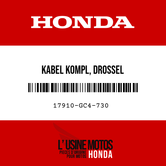 image de 17910-GC4-730 KABEL KOMPL, DROSSEL