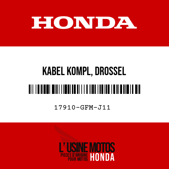 image de 17910-GFM-J11 KABEL KOMPL, DROSSEL