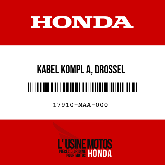 image de 17910-MAA-000 KABEL KOMPL A, DROSSEL