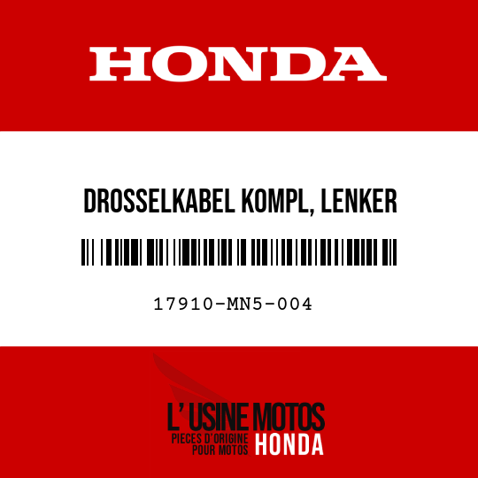 image de 17910-MN5-004 DROSSELKABEL KOMPL, LENKER