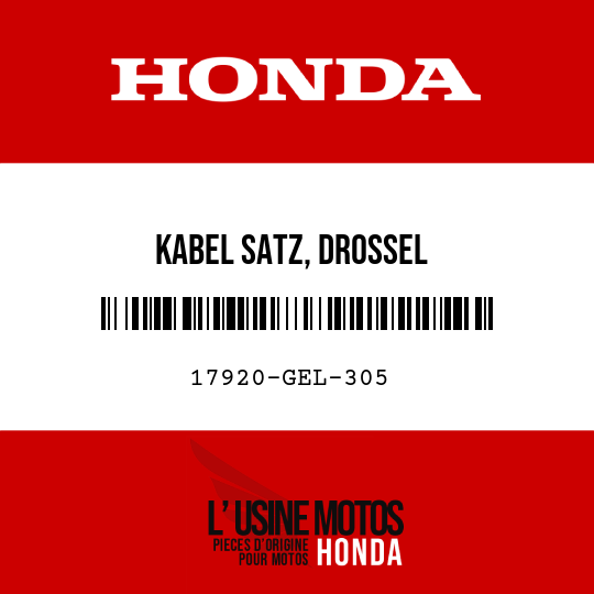 image de 17920-GEL-305 KABEL SATZ, DROSSEL