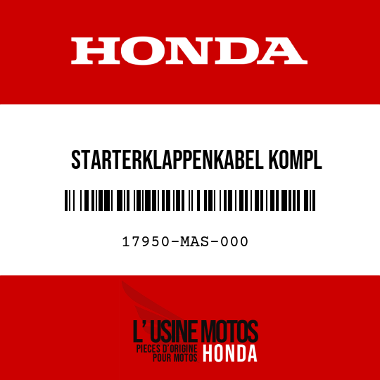 image de 17950-MAS-000 STARTERKLAPPENKABEL KOMPL