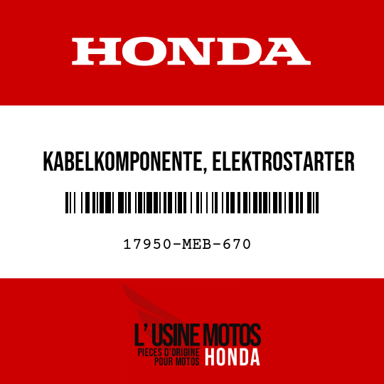 image de 17950-MEB-670 KABELKOMPONENTE, ELEKTROSTARTER