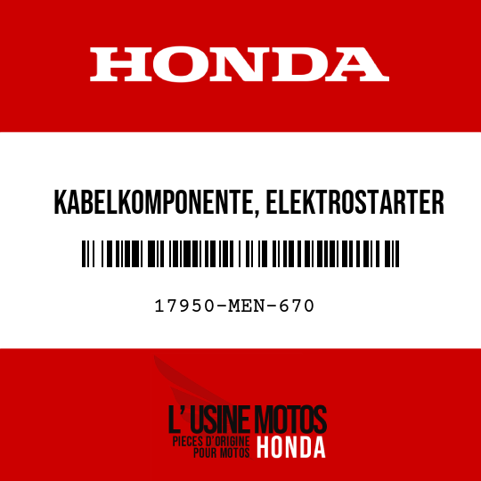 image de 17950-MEN-670 KABELKOMPONENTE, ELEKTROSTARTER
