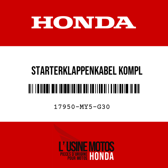 image de 17950-MY5-G30 STARTERKLAPPENKABEL KOMPL