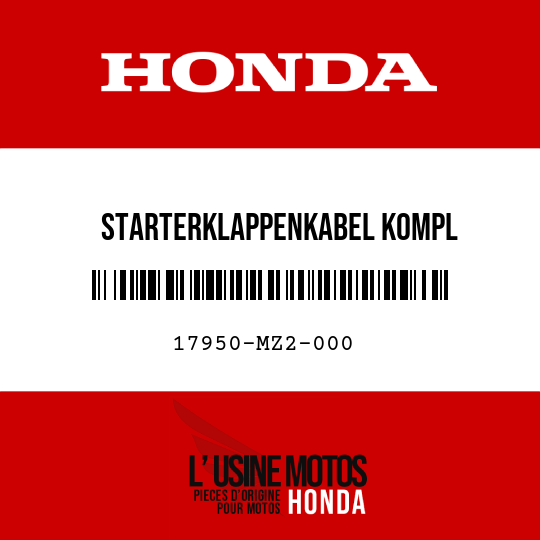image de 17950-MZ2-000 STARTERKLAPPENKABEL KOMPL