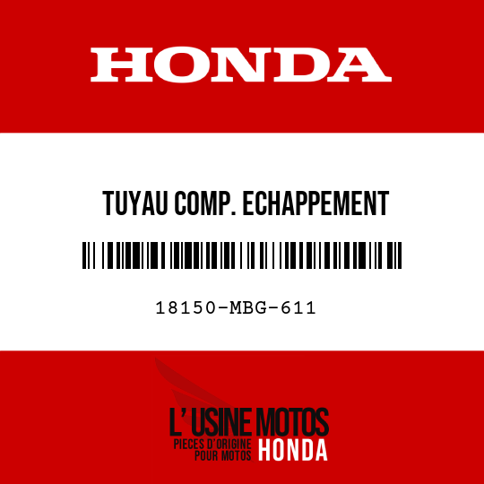 image de 18150-MBG-611 TUYAU COMP. ECHAPPEMENT