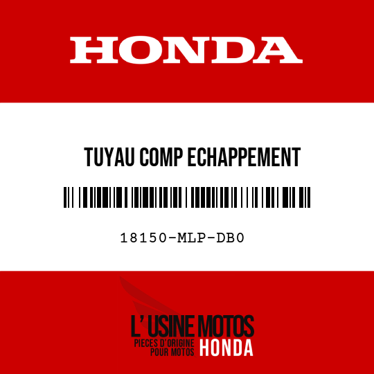 image de 18150-MLP-DB0 TUYAU COMP ECHAPPEMENT