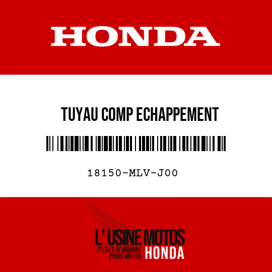 image de 18150-MLV-J00 TUYAU COMP ECHAPPEMENT