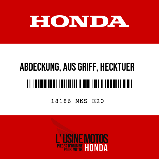 image de 18186-MKS-E20 ABDECKUNG, AUS GRIFF, HECKTUER
