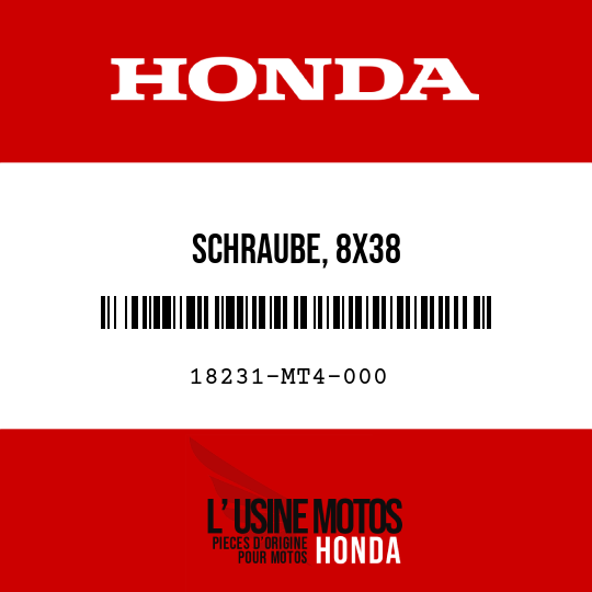 image de 18231-MT4-000 SCHRAUBE, 8X38