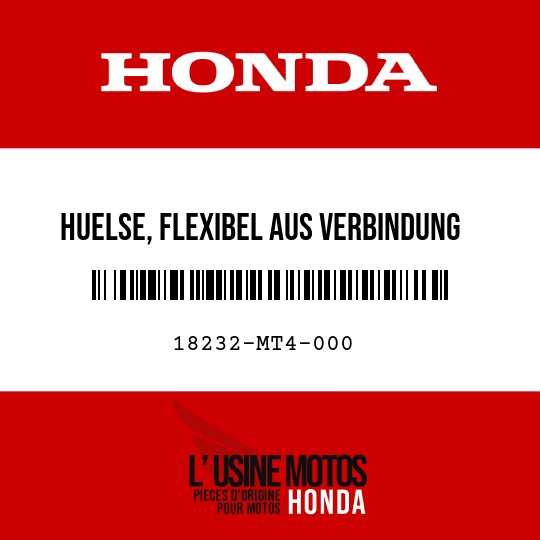 image de 18232-MT4-000 HUELSE, FLEXIBEL AUS VERBINDUNG