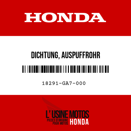image de 18291-GA7-000 DICHTUNG, AUSPUFFROHR