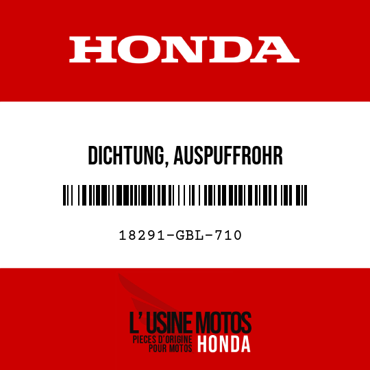 image de 18291-GBL-710 DICHTUNG, AUSPUFFROHR