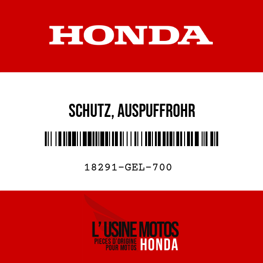 image de 18291-GEL-700 SCHUTZ, AUSPUFFROHR