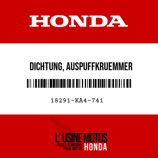 image de 18291-KA4-741 DICHTUNG, AUSPUFFKRUEMMER