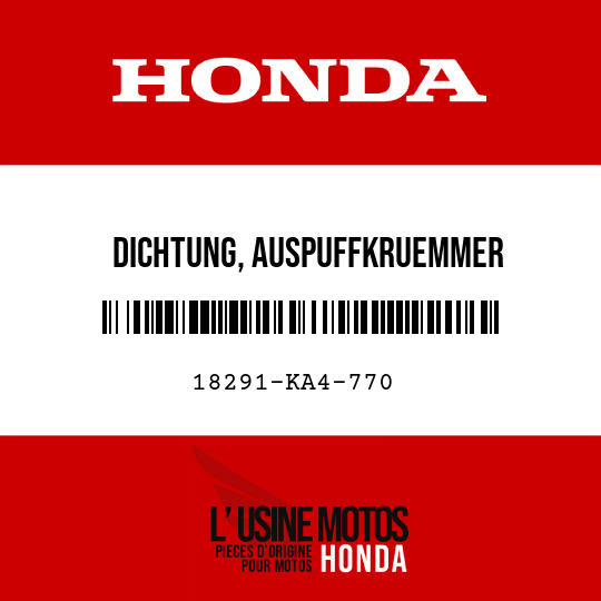 image de 18291-KA4-770 DICHTUNG, AUSPUFFKRUEMMER