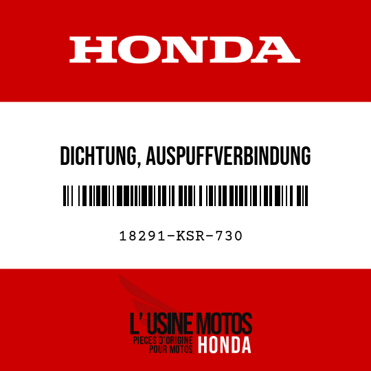image de 18291-KSR-730 DICHTUNG, AUSPUFFVERBINDUNG