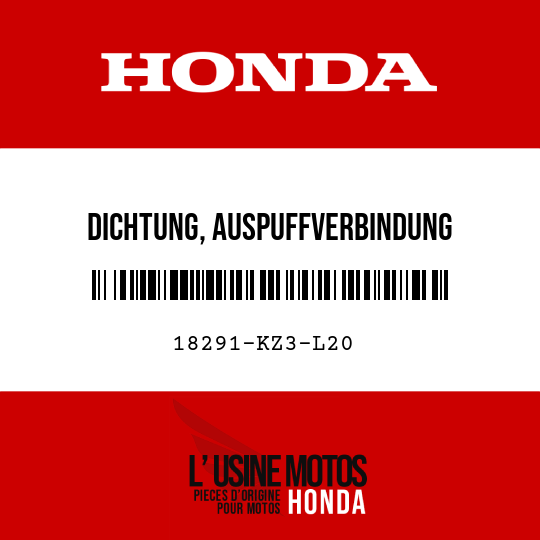 image de 18291-KZ3-L20 DICHTUNG, AUSPUFFVERBINDUNG