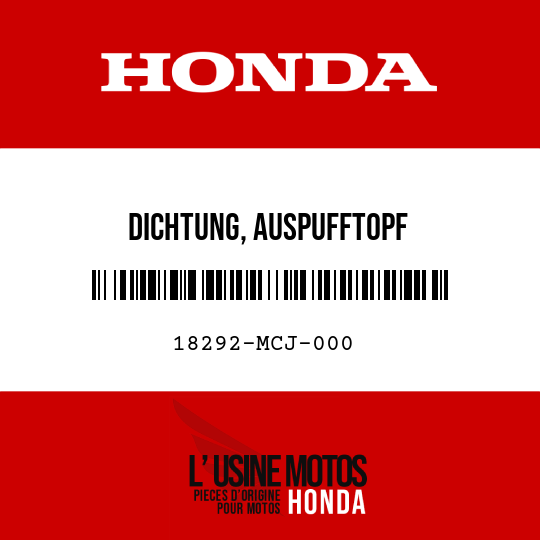 image de 18292-MCJ-000 DICHTUNG, AUSPUFFTOPF