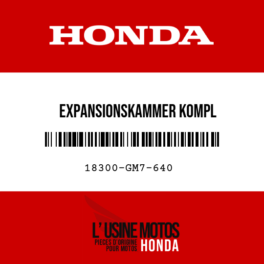 image de 18300-GM7-640 EXPANSIONSKAMMER KOMPL