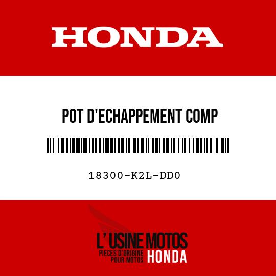 image de 18300-K2L-DD0 POT D'ECHAPPEMENT COMP