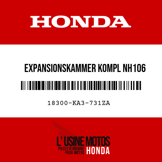 image de 18300-KA3-731ZA EXPANSIONSKAMMER KOMPL NH106 