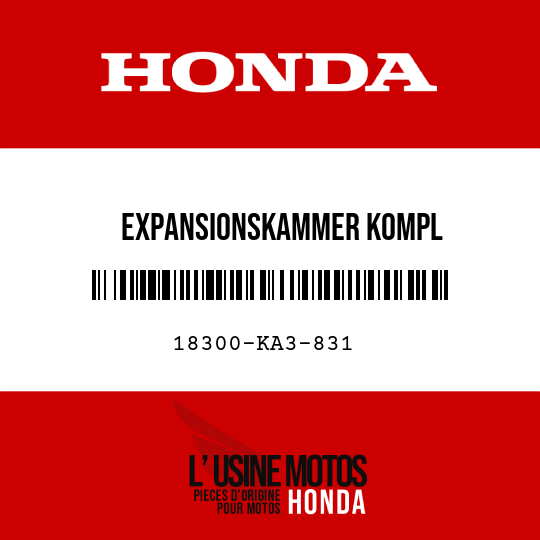 image de 18300-KA3-831 EXPANSIONSKAMMER KOMPL