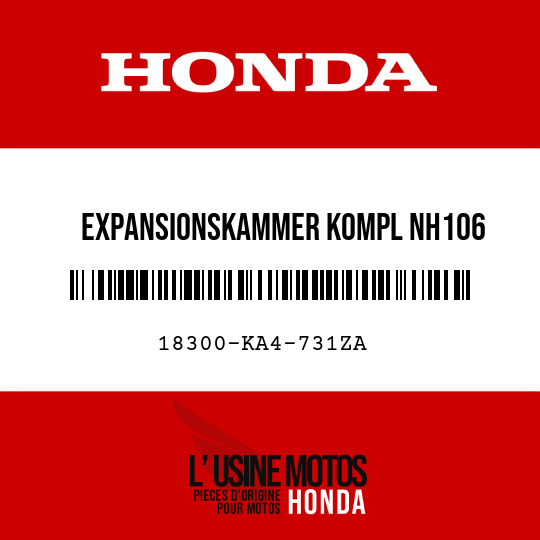 image de 18300-KA4-731ZA EXPANSIONSKAMMER KOMPL NH106 