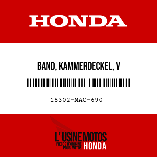 image de 18302-MAC-690 BAND, KAMMERDECKEL, V