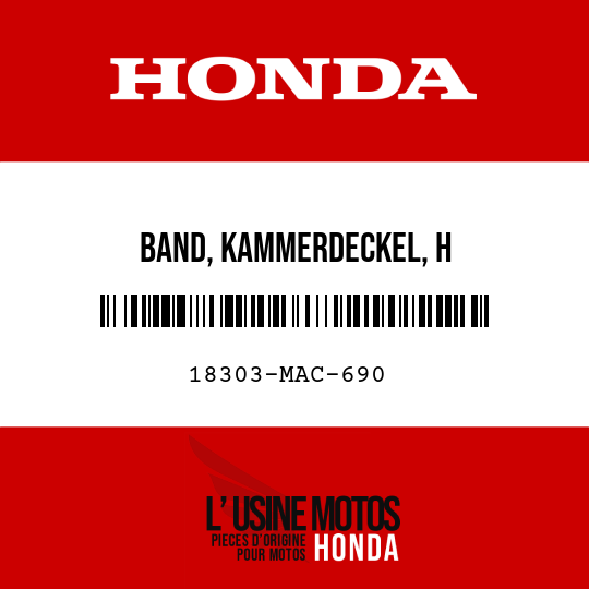 image de 18303-MAC-690 BAND, KAMMERDECKEL, H
