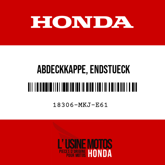 image de 18306-MKJ-E61 ABDECKKAPPE, ENDSTUECK
