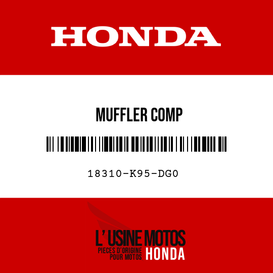 image de 18310-K95-DG0 MUFFLER COMP