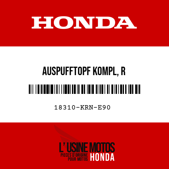 image de 18310-KRN-E90 AUSPUFFTOPF KOMPL, R