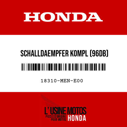 image de 18310-MEN-E00 SCHALLDAEMPFER KOMPL (96DB)